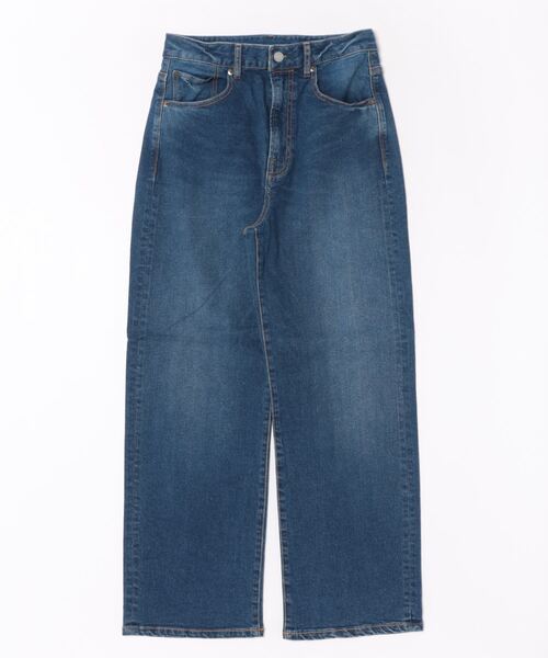 【セール】〈セットアップ対応〉ハイウエスト レギュラーストレートデニムパンツ（デニムパンツ）｜cepo（セポ）