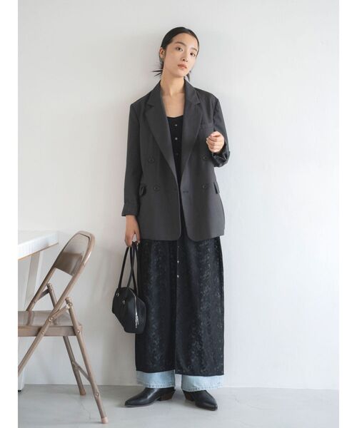 Ungrid（アングリッド）の「レースキャミワンピース（ワンピース・レディース・オフホワイト/ブラック・FREE）」の4枚目の写真