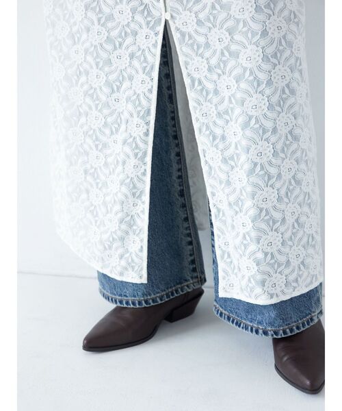 Ungrid（アングリッド）の「レースキャミワンピース（ワンピース・レディース・オフホワイト/ブラック・FREE）」の18枚目の写真