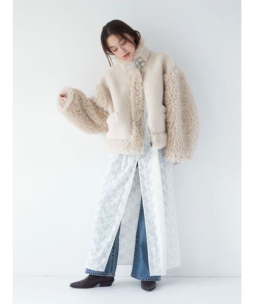 Ungrid（アングリッド）の「レースキャミワンピース（ワンピース・レディース・オフホワイト/ブラック・FREE）」の19枚目の写真