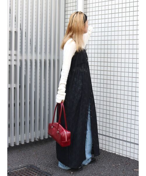 Ungrid（アングリッド）の「レースキャミワンピース（ワンピース・レディース・オフホワイト/ブラック・FREE）」の22枚目の写真