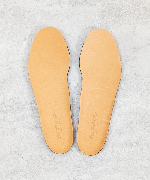 PADRONE（パドローネ）の「PADRONE パドローネ / Leather Insole 別注レザーインソール / PU9999-9302（インソール/シューズクッション・メンズ・キャメル/ブラック・MEDIUM/LARGE）」の11枚目の写真