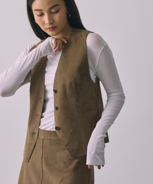 BABYLONE(バビロン)の「シアークルーネックプルオーバー(Tシャツ/カットソー・レディース・ホワイト/ブラック・フリー)」の2枚目の写真