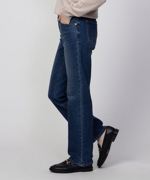EDWIN（エドウィン）の「C17 BASIC REGULAR STRAIGHT DENIM CB343 ベーシックレギュラーストレート（デニムパンツ・レディース・ワンウォッシュ/ブルー/ダークインディゴブルー・26inch/27inch/28inch/29inch/30inch/31inch/32inch）」の13枚目の写真