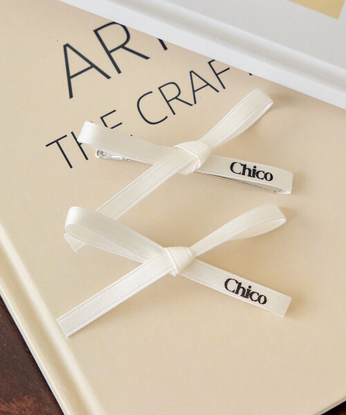 Chico（チコ）の「【SET ITEM】Chicoロゴ入りピンセット（イヤリング・レディース・ブラック/アイボリー・FREE）」の2枚目の写真