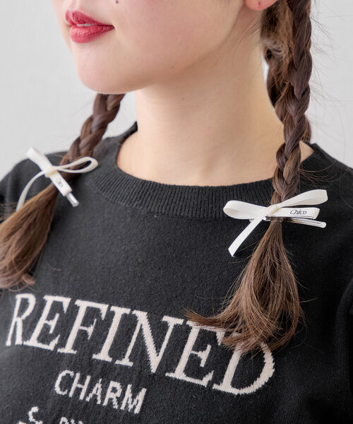 Chico（チコ）の「【SET ITEM】Chicoロゴ入りピンセット（イヤリング・レディース・ブラック/アイボリー・FREE）」の6枚目の写真