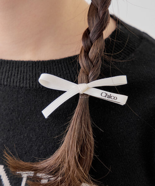 Chico（チコ）の「【SET ITEM】Chicoロゴ入りピンセット（イヤリング・レディース・ブラック/アイボリー・FREE）」の5枚目の写真