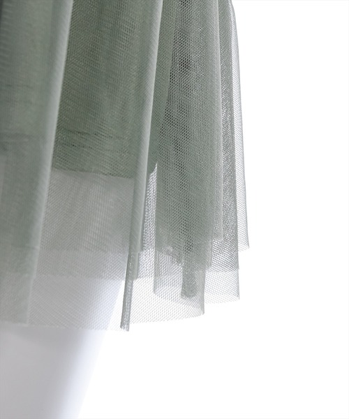 clear（クリア）の「チュールドッキングキルティングビスチェ[セットアップ可能 コーデのワンポイントに]≪2024AW新作≫（ベスト・レディース・グリーン/ブラック/グレイッシュベージュ/アイボリー・F）」の11枚目の写真