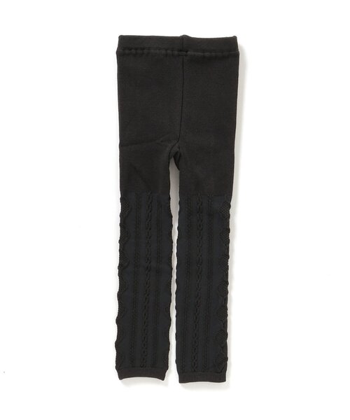 apres les cours（アプレレクール）の「ダイヤケーブル柄レギンス（レギンス/スパッツ・キッズ・チャコール/ダークグリーン/アイボリー・90/100/110/120/140）」の7枚目の写真