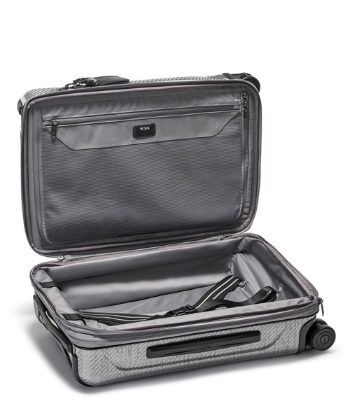 TUMI(トゥミ)の「TEGRA LITE インターナショナル・フロント・ポケット・エクスパンダブル・キャリーオン スーツケース(機内持ち込みサイズ) 1泊~3泊程度(スーツケース/キャリーバッグ・メンズ・シルバー系その他・FREE)」の4枚目の写真