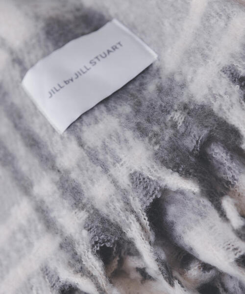JILL by JILL STUART（ジルバイジルスチュアート）の「◇チェックループヤーン（ストール/ショール・レディース・グレー/ホワイト系その他・FREE）」の15枚目の写真