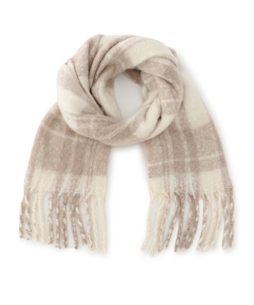 JILL by JILL STUART（ジルバイジルスチュアート）の「◇チェックループヤーン（ストール/ショール・レディース・グレー/ホワイト系その他・FREE）」の8枚目の写真