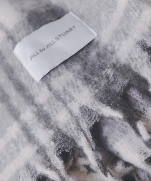JILL by JILL STUART（ジルバイジルスチュアート）の「◇チェックループヤーン（ストール/ショール・レディース・グレー/ホワイト系その他・FREE）」の22枚目の写真