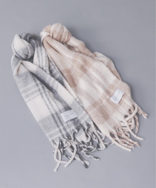 JILL by JILL STUART（ジルバイジルスチュアート）の「◇チェックループヤーン（ストール/ショール・レディース・グレー/ホワイト系その他・FREE）」の21枚目の写真