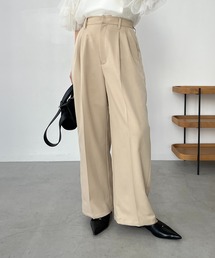 【ZOZOTOWN限定】【サイズ展開あり】ハイウエストカラースラックス