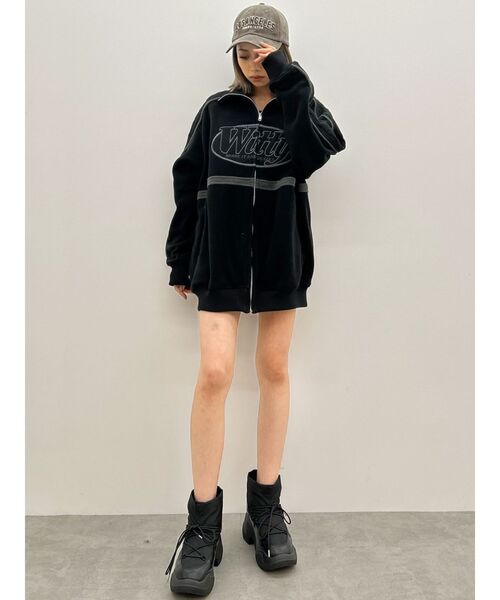 GYDA（ジェイダ）の「LOSANGELESサガラ刺繍CAP（キャップ・レディース・ベージュ/ボルドー・FREE）」の5枚目の写真