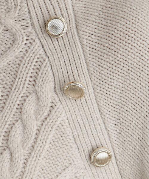 grove（グローブ）の「◆ケーブルサイドプリーツニットワンピース（ワンピース・レディース・チャコールグレー/ナチュラル/ネイビー/ボルドー・02/03/01/04/05）」の17枚目の写真