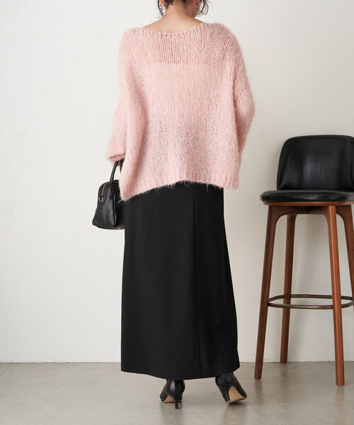 Jena espace merveilleux(ジェナ エスパスメルヴェイユ)の「ボンディングラップスカート(スカート・レディース・ベージュ/ネイビー/グリーン・FREE)」の7枚目の写真