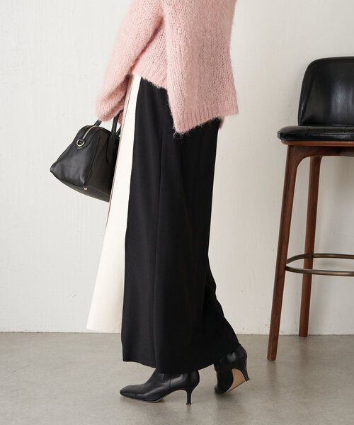 Jena espace merveilleux(ジェナ エスパスメルヴェイユ)の「ボンディングラップスカート(スカート・レディース・ベージュ/ネイビー/グリーン・FREE)」の10枚目の写真