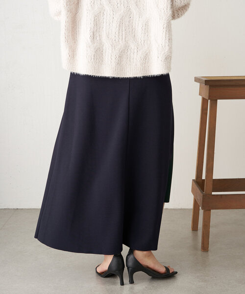 Jena espace merveilleux(ジェナ エスパスメルヴェイユ)の「ボンディングラップスカート(スカート・レディース・ベージュ/ネイビー/グリーン・FREE)」の19枚目の写真