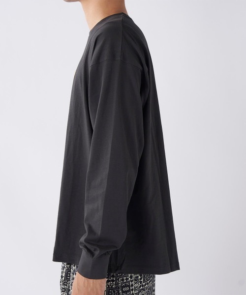 Ocean Pacific(オーシャンパシフィック)の「【OP/オーピー】ワンポイントロングTシャツ(Tシャツ/カットソー・メンズ・ネイビー/アイボリー/チャコールグレー・X-LARGE/MEDIUM/LARGE)」の9枚目の写真