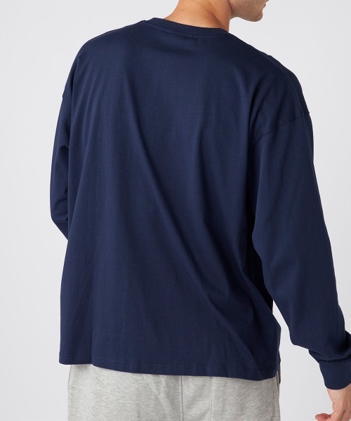 Ocean Pacific(オーシャンパシフィック)の「【OP/オーピー】ワンポイントロングTシャツ(Tシャツ/カットソー・メンズ・ネイビー/アイボリー/チャコールグレー・X-LARGE/MEDIUM/LARGE)」の15枚目の写真