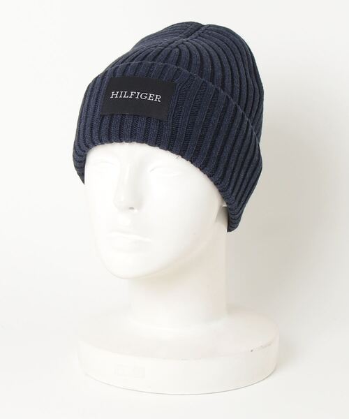 TOMMY HILFIGER(トミーヒルフィガー)の「モノタイプパッチコットンビーニー(ニットキャップ/ビーニー・メンズ・ネイビー/ベージュ・FREE)」の10枚目の写真