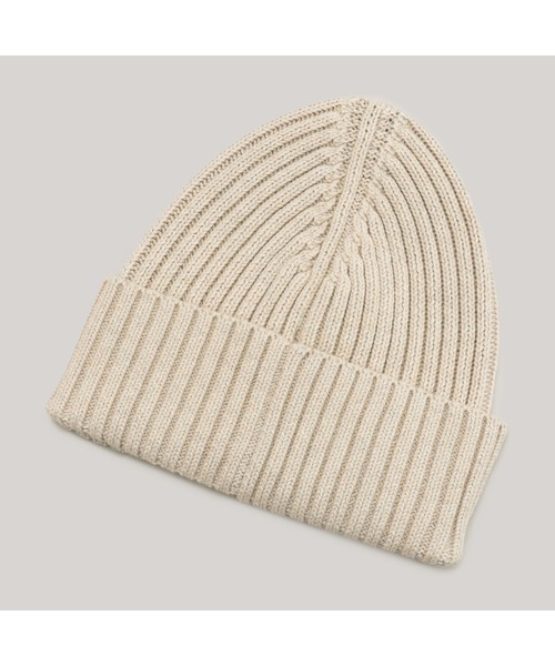 TOMMY HILFIGER(トミーヒルフィガー)の「モノタイプパッチコットンビーニー(ニットキャップ/ビーニー・メンズ・ネイビー/ベージュ・FREE)」の7枚目の写真