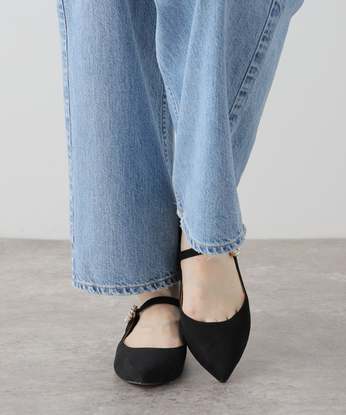 La TOTALITE(ラトータリテ)の「LaTotaliteパールビジューフラットシューズ(その他シューズ・レディース・ブラック・37/36/38)」の11枚目の写真