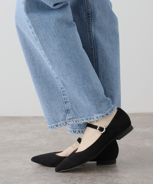 La TOTALITE(ラトータリテ)の「LaTotaliteパールビジューフラットシューズ(その他シューズ・レディース・ブラック・37/36/38)」の12枚目の写真