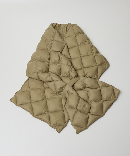 TAION(タイオン)の「【TAION】リバーシブルダウンストール(ストール/ショール・レディース・グレイッシュベージュ/チョコ/ブラック/オフホワイト/カーキ・フリー)」の21枚目の写真