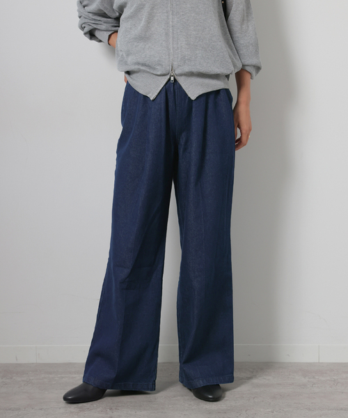 JOURNAL STANDARD relume(ジャーナルスタンダード レリューム)の「《追加》9oz C/Rデニムイージー(デニムパンツ・レディース・ブルー/ネイビー・36/38)」の2枚目の写真