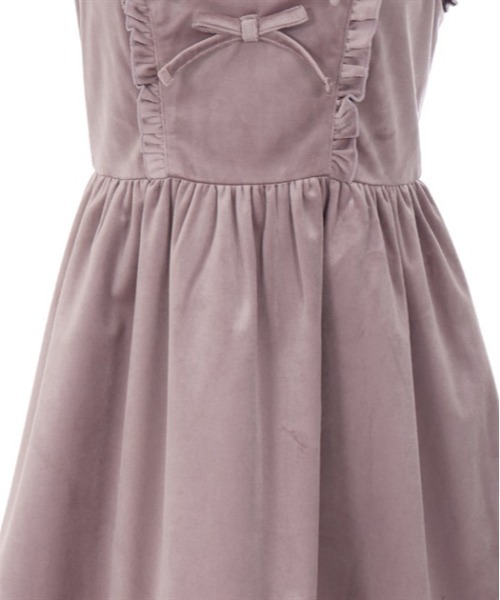 axes femme POETIQUE（アクシーズファムポエティック）の「ベロアキャミワンピース（ワンピース・レディース・グレー/ブラック/ワイン・MEDIUM）」の13枚目の写真