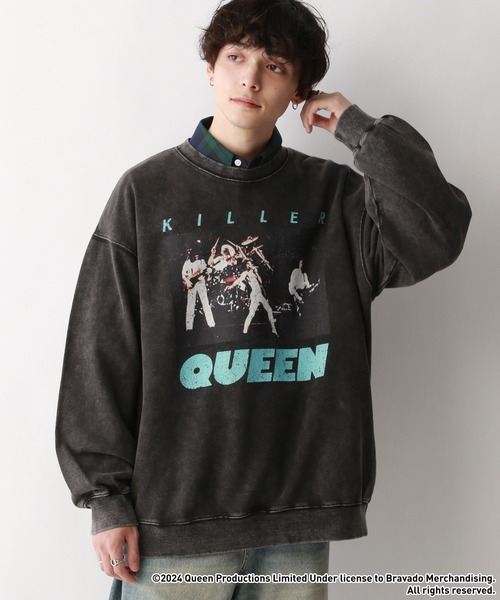 RAGEBLUE(レイジブルー)の「【Queen/クイーン】ヴィンテージライク/ロックバンドプリントスウェット(スウェット・メンズ・グレー/グレー系その他・MEDIUM/LARGE)」の2枚目の写真