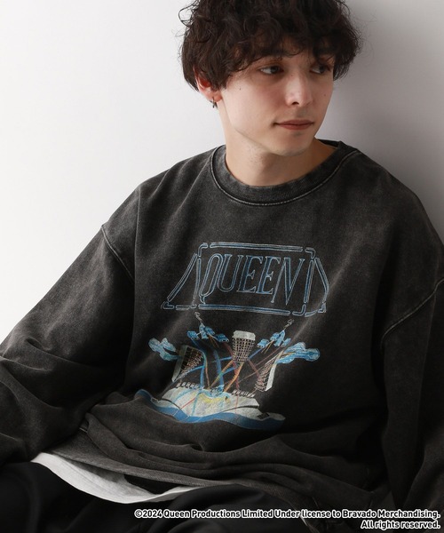 RAGEBLUE(レイジブルー)の「【Queen/クイーン】ヴィンテージライク/ロックバンドプリントスウェット(スウェット・メンズ・グレー/グレー系その他・MEDIUM/LARGE)」の1枚目の写真