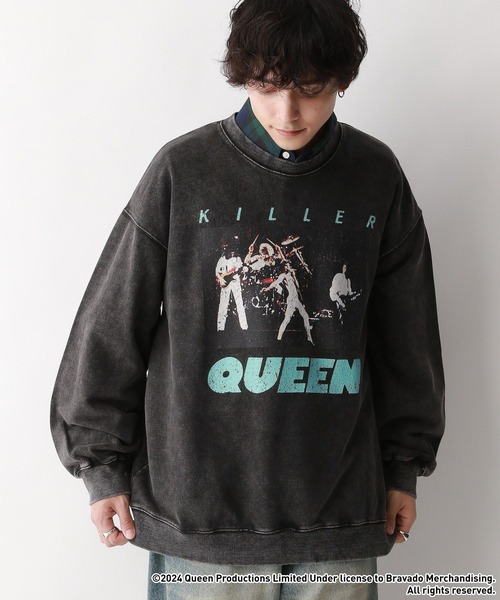 RAGEBLUE(レイジブルー)の「【Queen/クイーン】ヴィンテージライク/ロックバンドプリントスウェット(スウェット・メンズ・グレー/グレー系その他・MEDIUM/LARGE)」の14枚目の写真