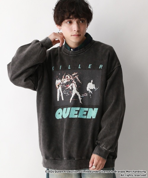 RAGEBLUE(レイジブルー)の「【Queen/クイーン】ヴィンテージライク/ロックバンドプリントスウェット(スウェット・メンズ・グレー/グレー系その他・MEDIUM/LARGE)」の13枚目の写真