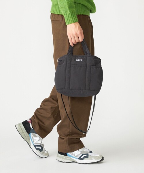 SHIPS（シップス）の「【WEB限定】SHIPS: 中綿 ミニ トート ショルダー バッグ（ショルダーバッグ・メンズ・ブルー/ブラック/グリーン・ONE SIZE）」の7枚目の写真