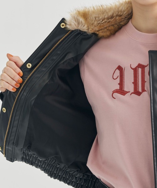 AKIKOAOKI/(アキコアオキ)】Jess 02/ブルゾン/フェイクレザー