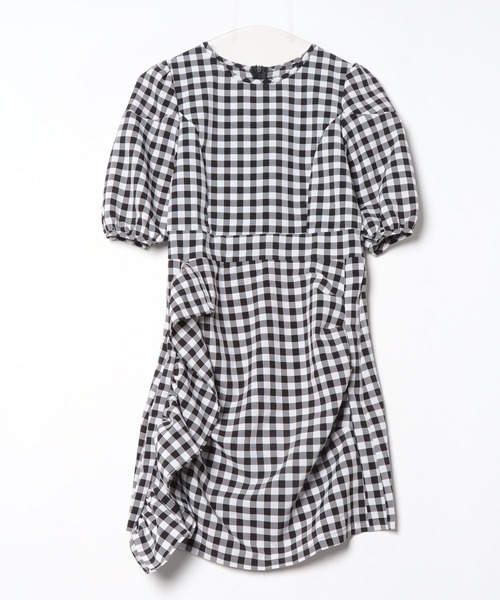 Puffギンガムワンピース
