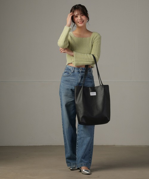 ALTROSE(アルトローズ)の「ワッペン A4 トートバッグ シード(トートバッグ・レディース・シルバー/チャコールグレー/グレー/ブラック・FREE)」の10枚目の写真