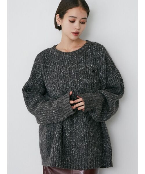 【セール】ユニセックスルーズロゴニット(ニット/セーター)|MURUA(ムルーア)