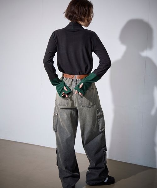 PBLIM（ページボーイリム）の「PBLIM/ハイネックハイショクプルオーバー（Tシャツ/カットソー・レディース・ベージュ/ブラック/チャコールグレー・FREE）」の5枚目の写真