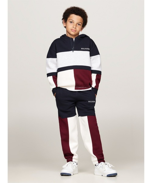 【セール】BOYS カラーブロックスウェットパンツ（スウェットパンツ）｜TOMMY HILFIGER（トミーヒルフィガー）