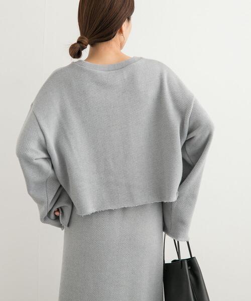 URBAN RESEARCH DOORS（アーバンリサーチドアーズ）の「ローゲージインレイプルオーバー（Tシャツ/カットソー・レディース・ライトグレー/ライトベージュ・MEDIUM）」の21枚目の写真