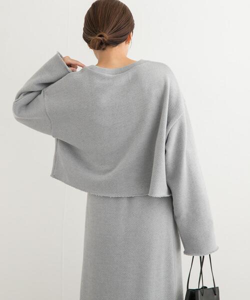 URBAN RESEARCH DOORS（アーバンリサーチドアーズ）の「ローゲージインレイプルオーバー（Tシャツ/カットソー・レディース・ライトグレー/ライトベージュ・MEDIUM）」の22枚目の写真