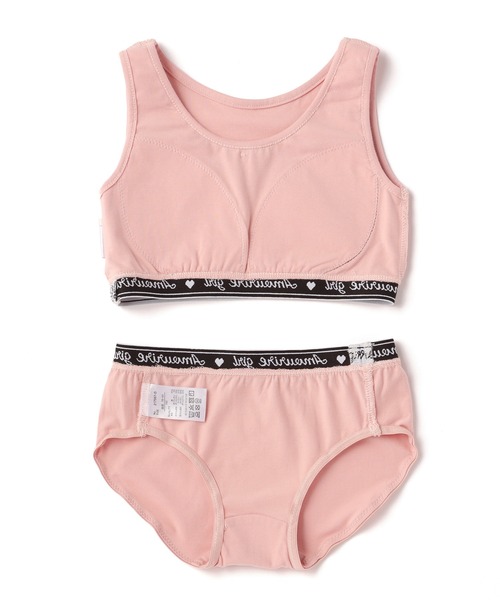 Amourire girl（アムリールガール）の「Amoriregirlインナー上下セット（ブラ&ショーツ・キッズ・ブラック/ピンク・140cm/150cm/160cm）」の6枚目の写真