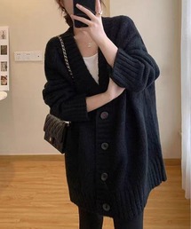オーバーサイズ ニット」に該当するレディースのカーディガン/ボレロ