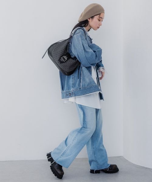 JEANASIS（ジーナシス）の「ルーズシルエットベレー/286616（ハンチング/ベレー帽・レディース・ベージュ/ブラック/ライラック・FREE）」の19枚目の写真