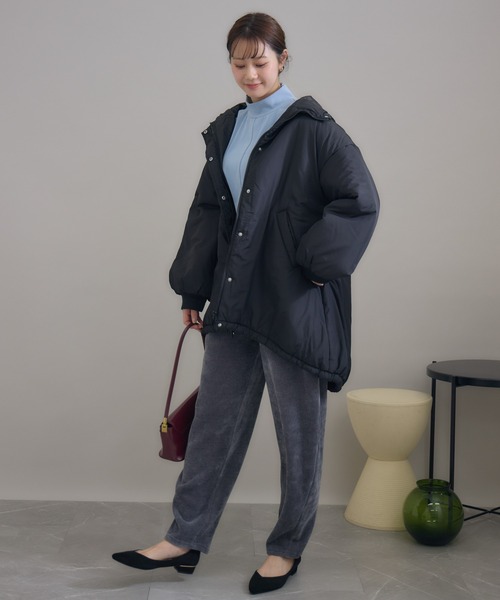 KATHARINE ROSS（キャサリンロス）の「【KATHARINE ROSS】 日本製モールカーブパンツ（その他パンツ・レディース・チャコールグレー/ブラック・MEDIUM）」の16枚目の写真